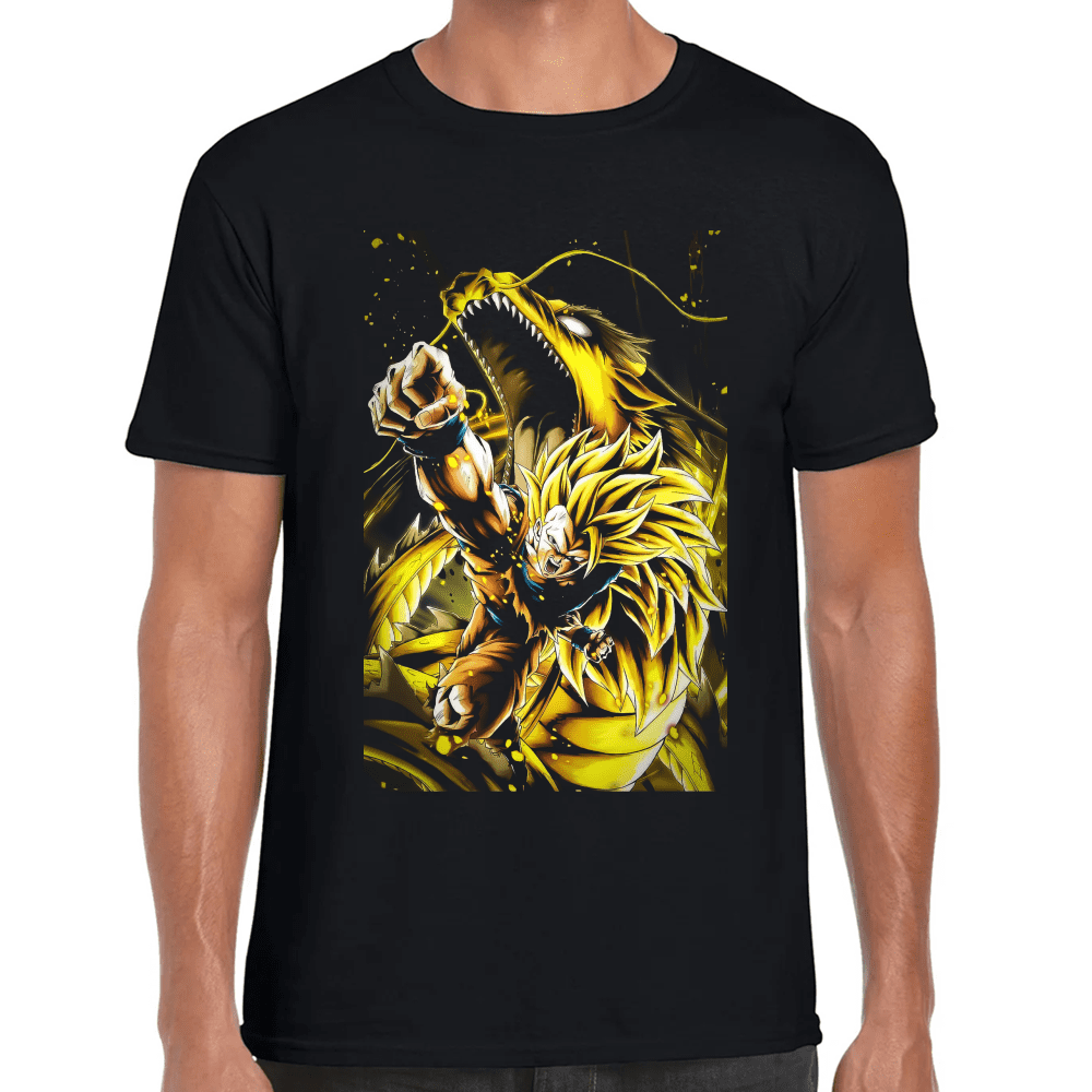 Playera Goku Super Saiyan Fase 3 Dragon Ball Algodón Premium #928 Imagen principal del producto