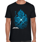 Playera Goku Super Saiyan Goku Blue Dragon Ball Algodón Premium #939
