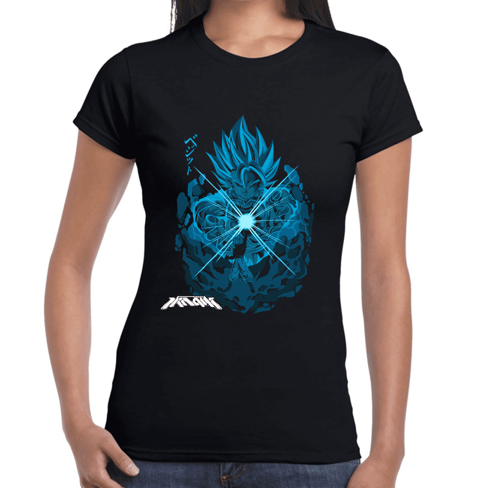 Playera Goku Super Saiyan Goku Blue Dragon Ball Algodón Premium #939 Imagen secundaria del producto