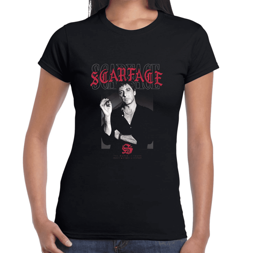 Playera Scarface Tony Montana Algodón Premium #959 Imagen secundaria del producto