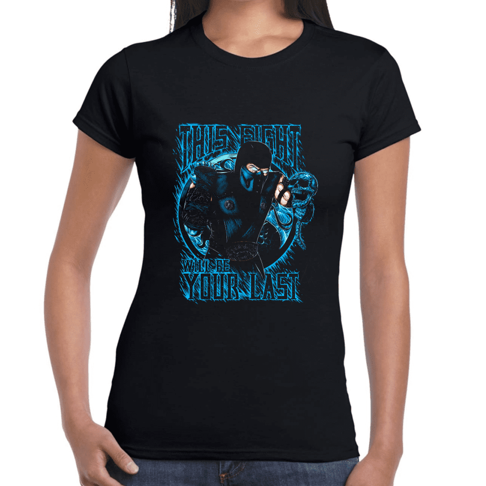 Playera Sub Zero Mortal Kombat Algodón Premium #1001