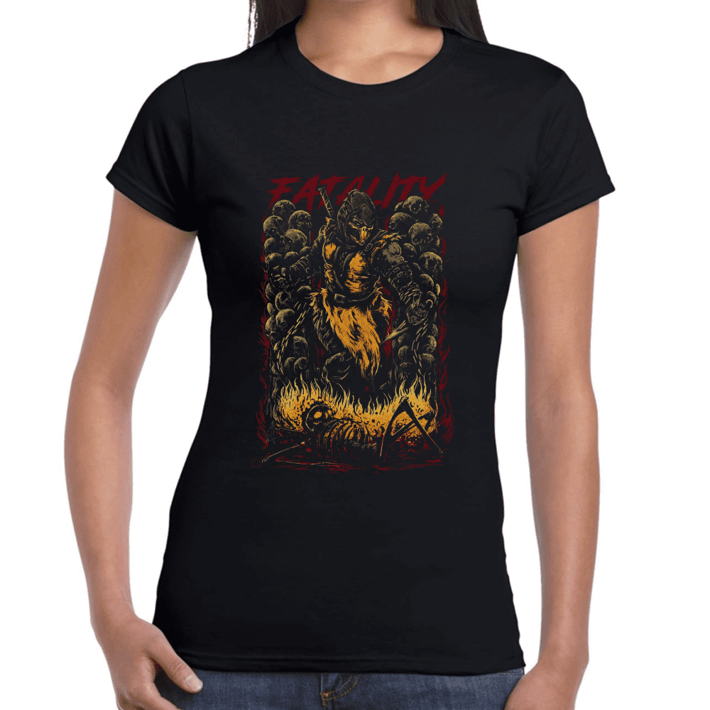 Playera Scorpion Mortal Kombat Algodón Premium #1003