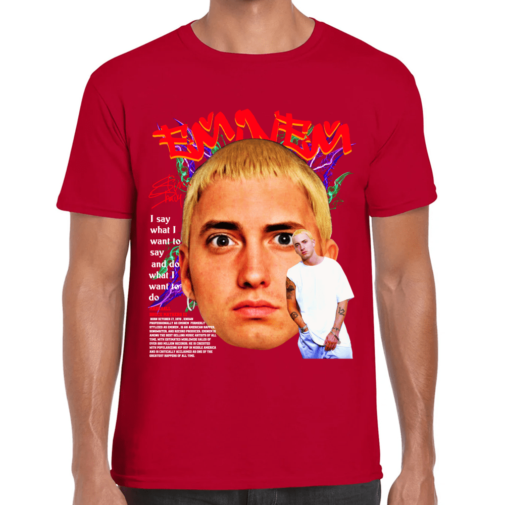 Playera Eminem Algodón Premium #1014