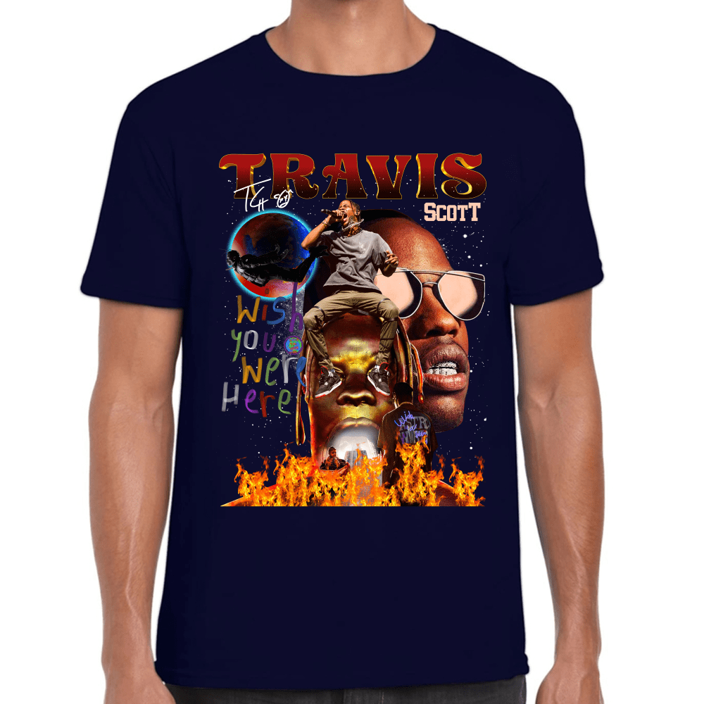 Playera Wish You Were Here Tour Travis Scott Algodón Premium #1017