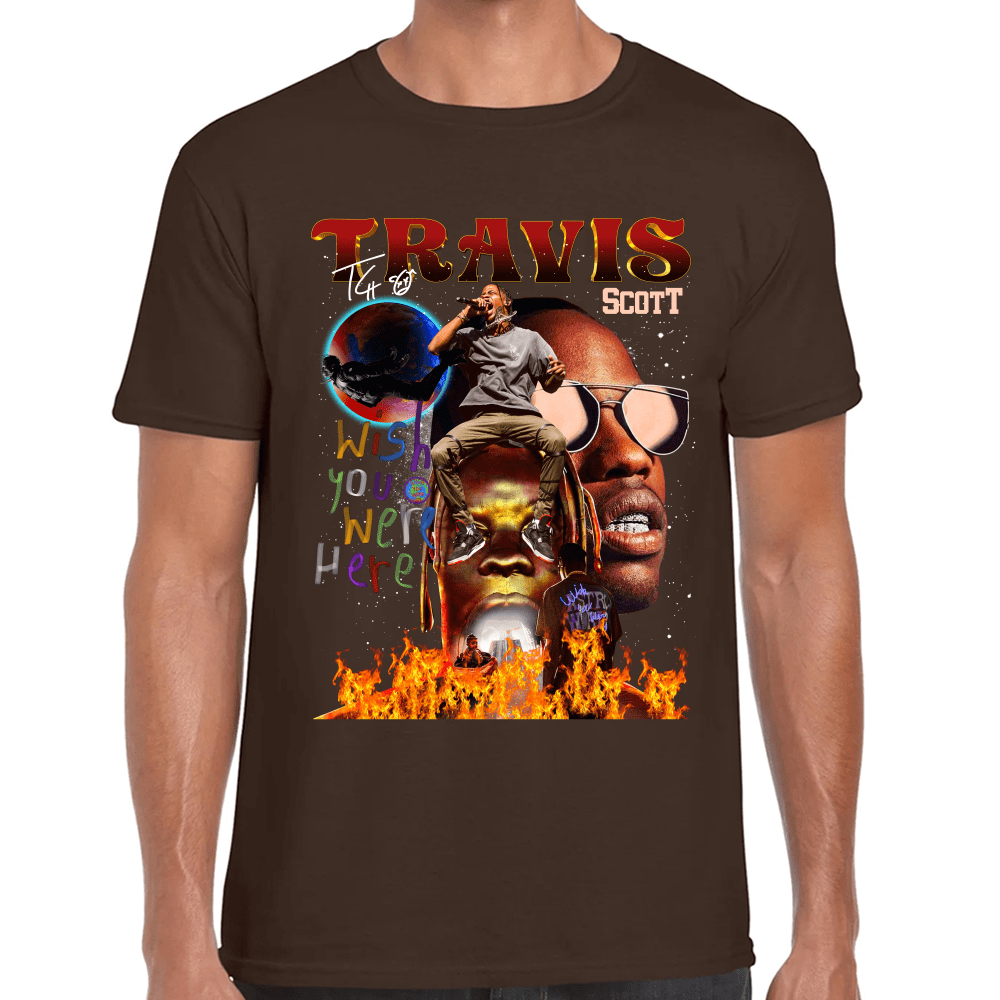 Playera Wish You Were Here Tour Travis Scott Algodón Premium #1017