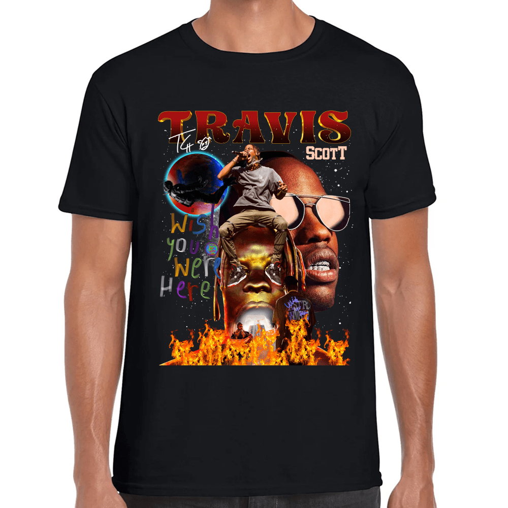 Playera Wish You Were Here Tour Travis Scott Algodón Premium #1017