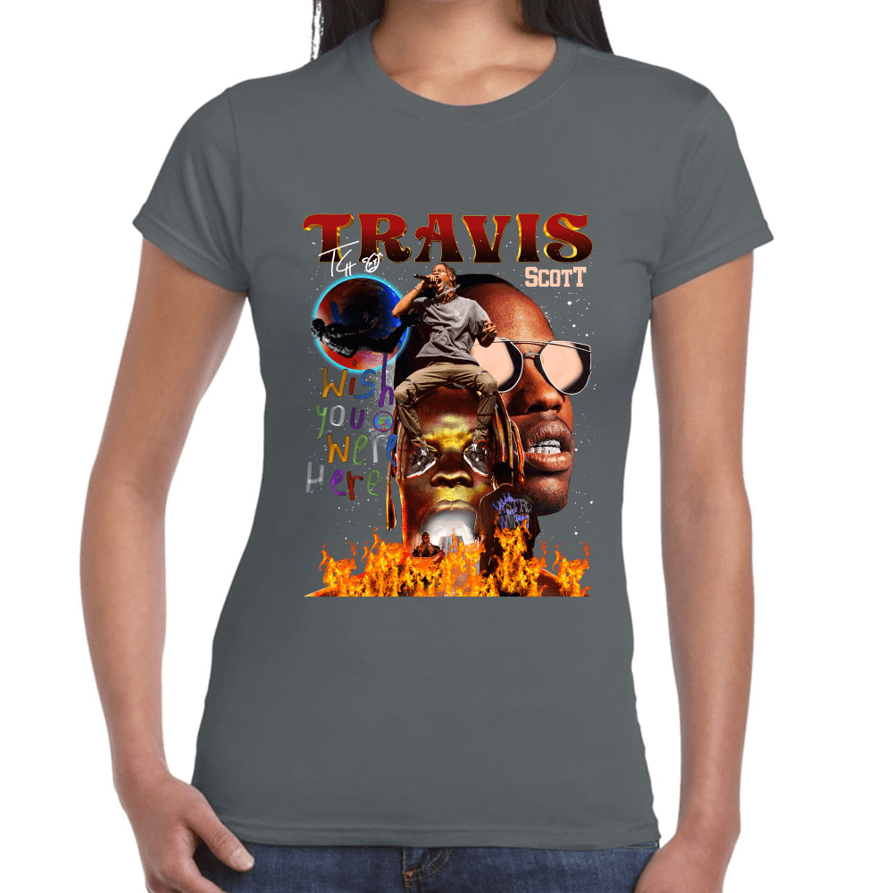 Playera Wish You Were Here Tour Travis Scott Algodón Premium #1017