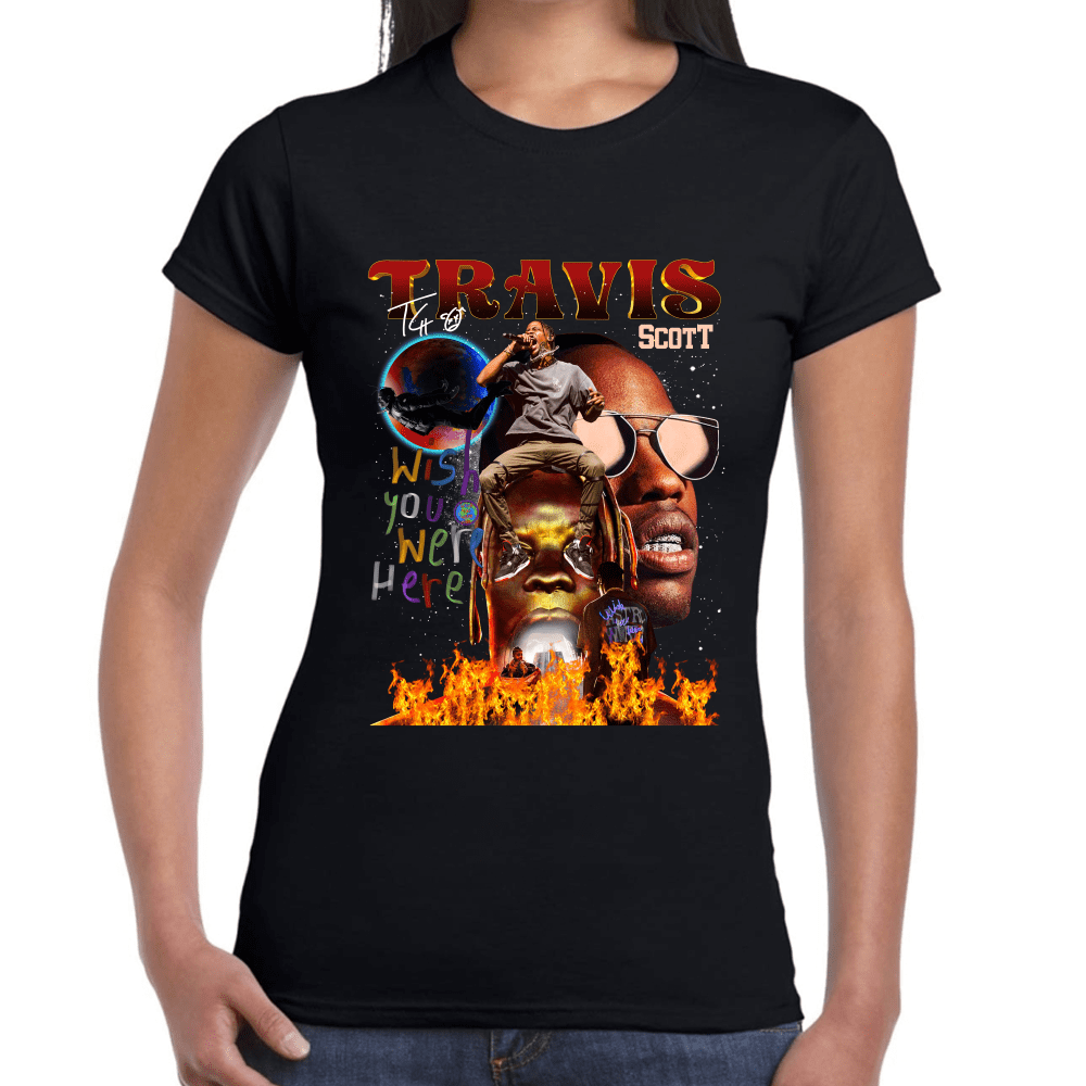 Playera Wish You Were Here Tour Travis Scott Algodón Premium #1017 Imagen secundaria del producto