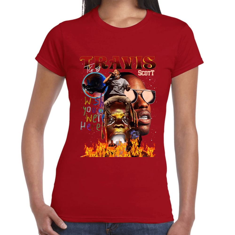 Playera Wish You Were Here Tour Travis Scott Algodón Premium #1017