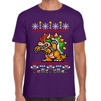 Playera Mario Bros Navidad Bowser Algodón Premium #1019