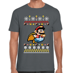Playera Mario Bros Navidad Algodón Premium #1020