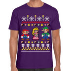 Playera Mario Bros Navidad Algodón Premium #1021