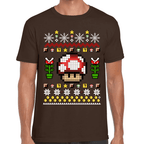 Playera Mario Bros Navidad Toad Algodón Premium #1025