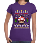 Playera Mario Bros Navidad Toad Algodón Premium #1025