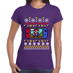 Playera Mario Bros Navidad Algodón Premium #1026