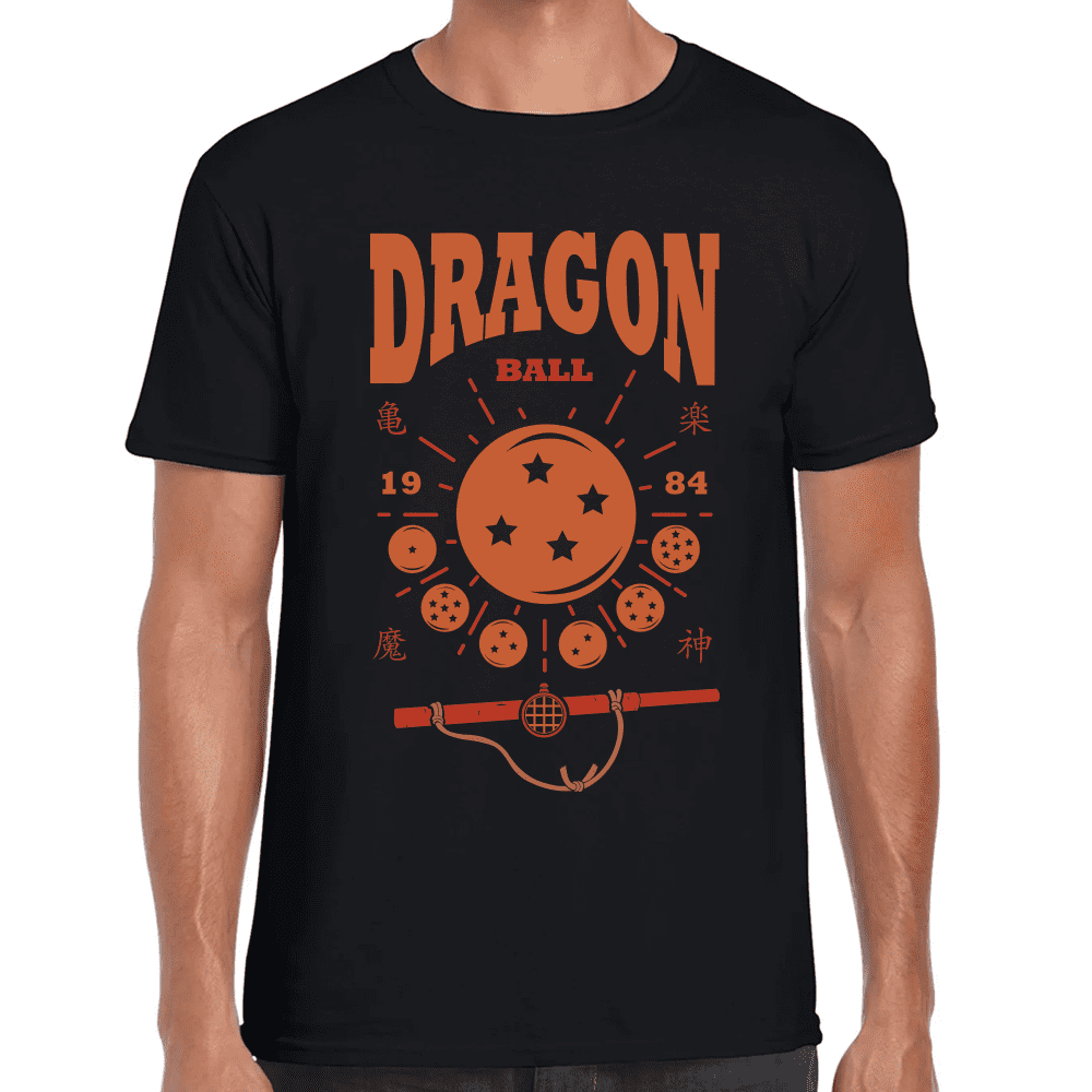 Playera Dragon Ball Las 7 Esferas Del Dragon Algodón Premium #1028