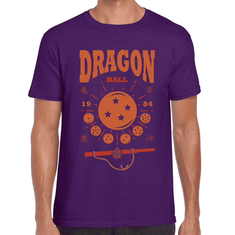 Playera Dragon Ball Las 7 Esferas Del Dragon Algodón Premium #1028