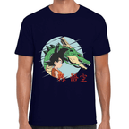Playera Dragon Ball Goku Y Shenro Algodón Premium #1029