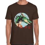 Playera Dragon Ball Goku Y Shenro Algodón Premium #1029