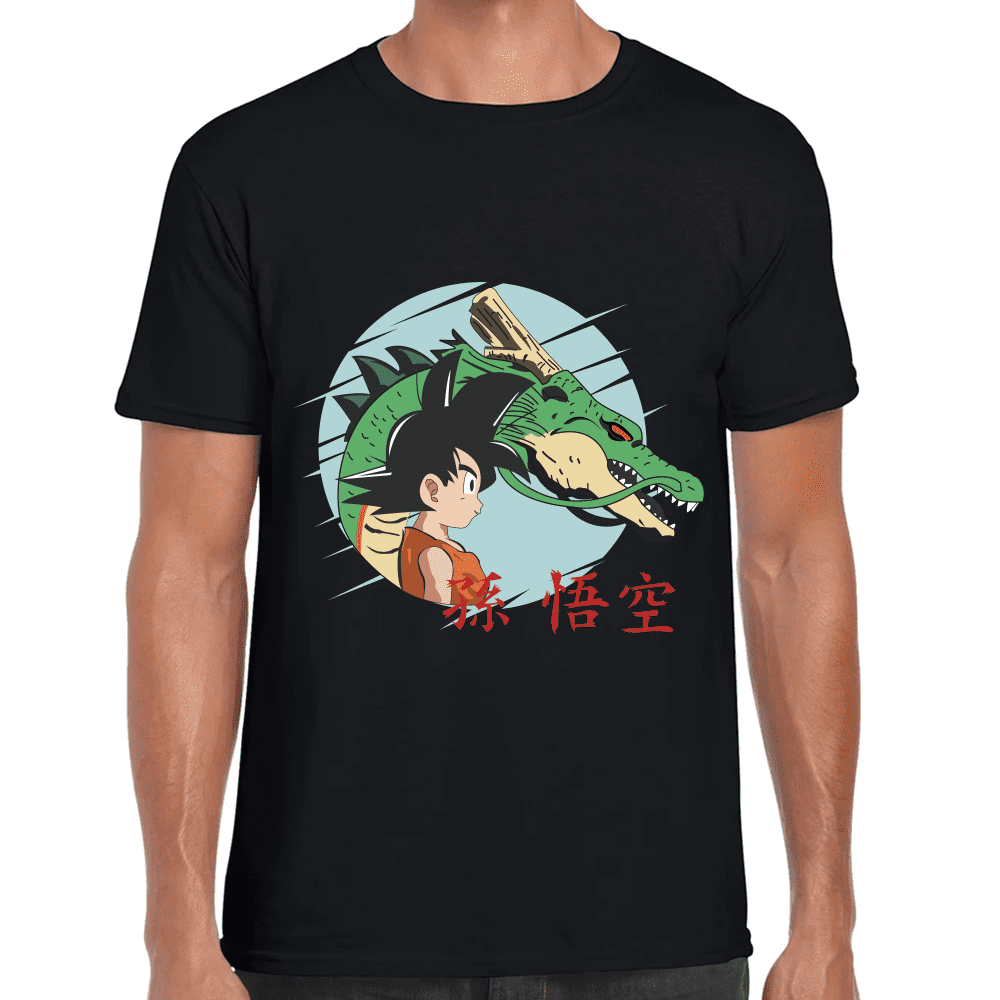 Playera Dragon Ball Goku Y Shenro Algodón Premium #1029