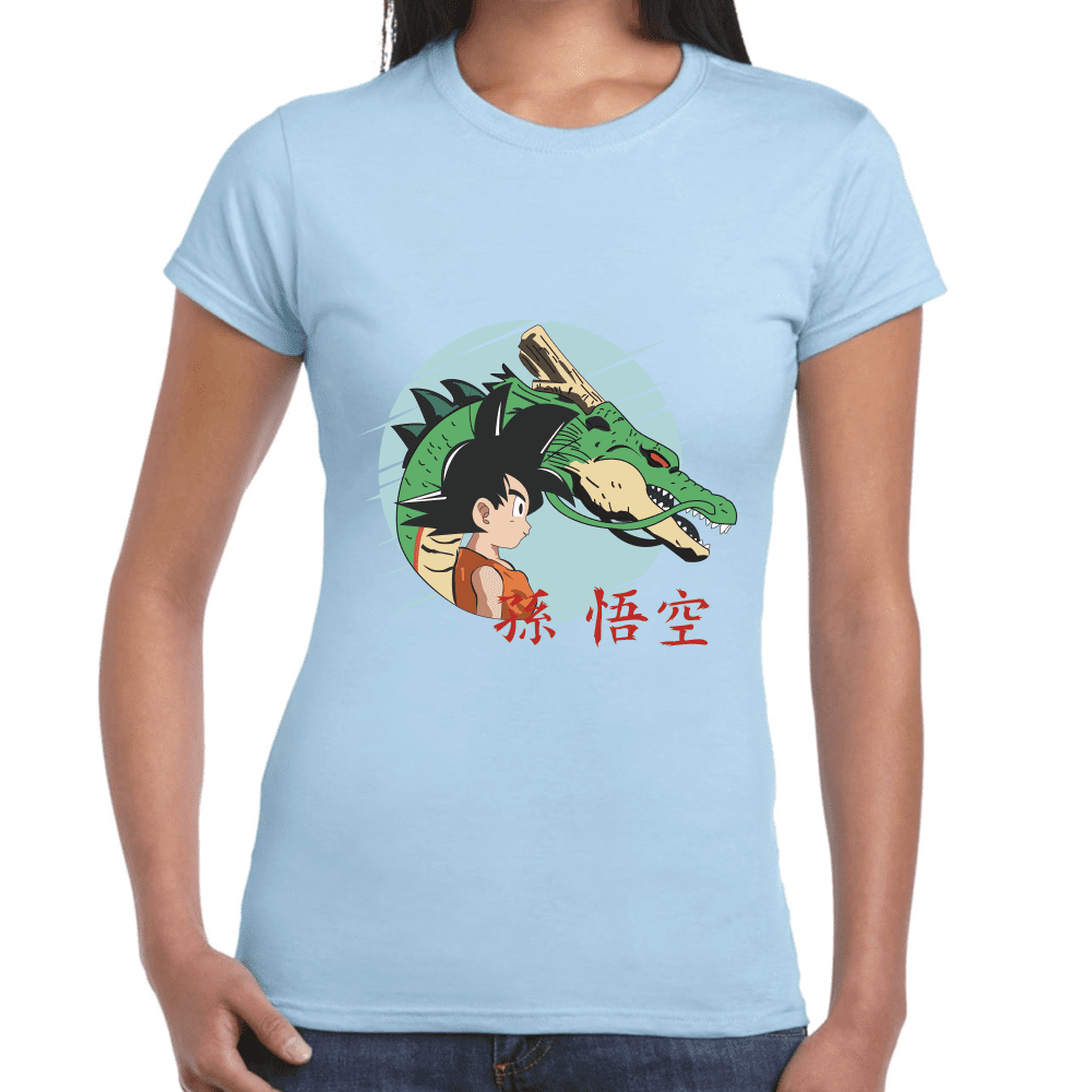Playera Dragon Ball Goku Y Shenro Algodón Premium #1029