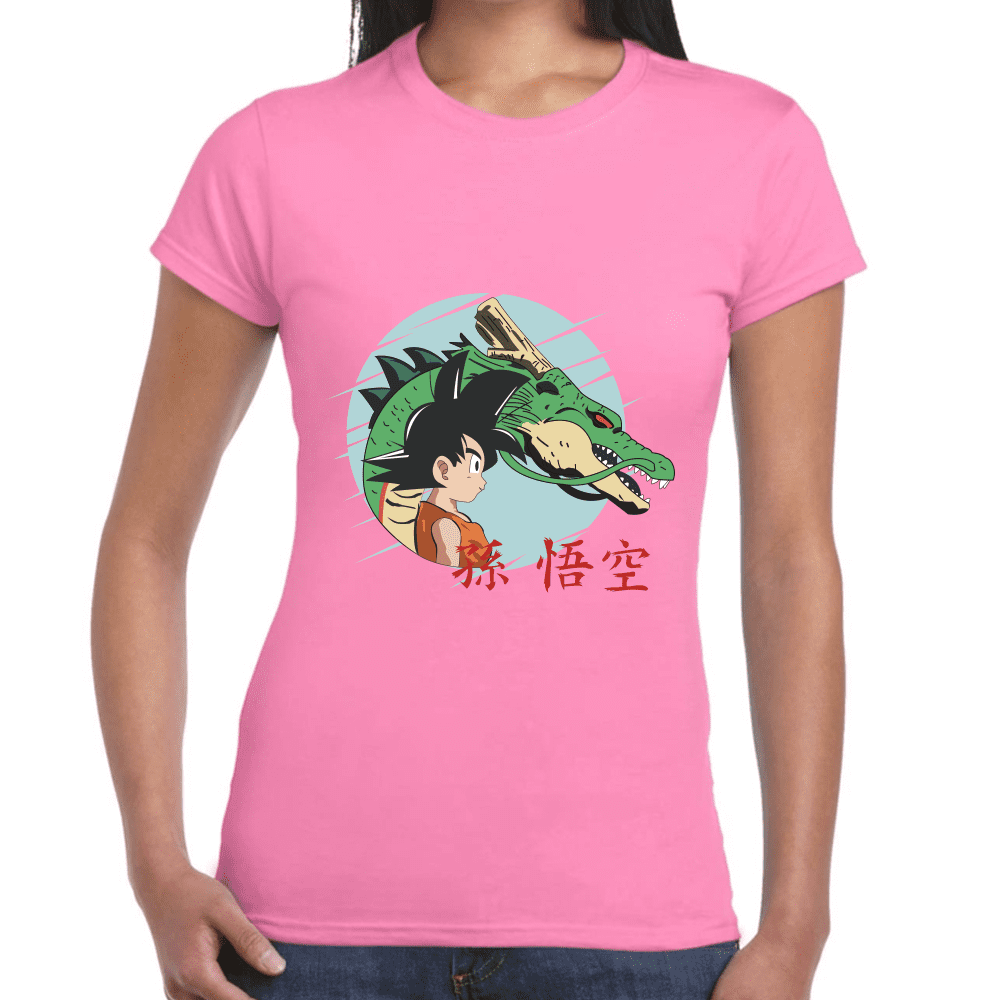 Playera Dragon Ball Goku Y Shenro Algodón Premium #1029