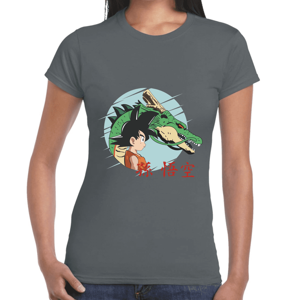 Playera Dragon Ball Goku Y Shenro Algodón Premium #1029
