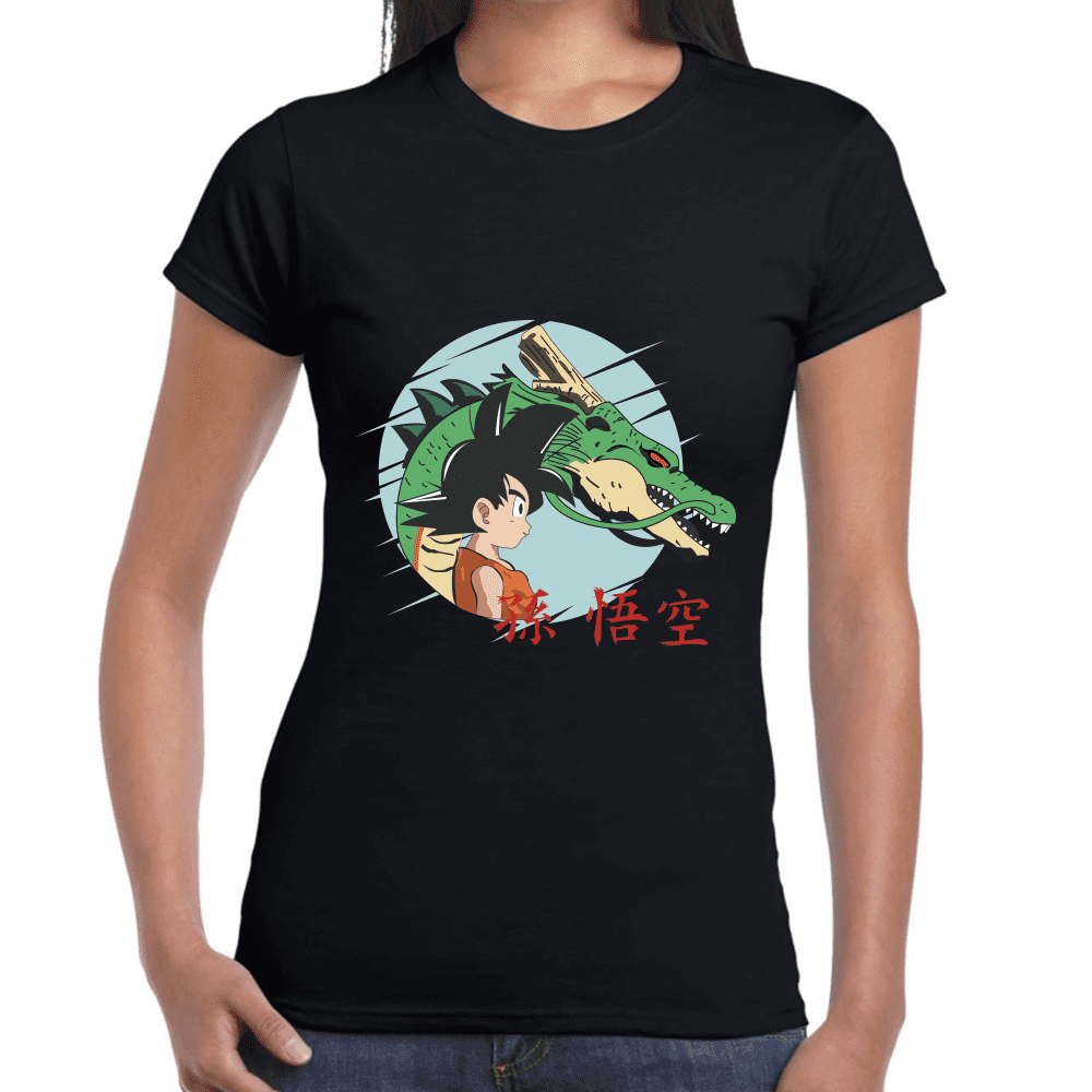 Playera Dragon Ball Goku Y Shenro Algodón Premium #1029