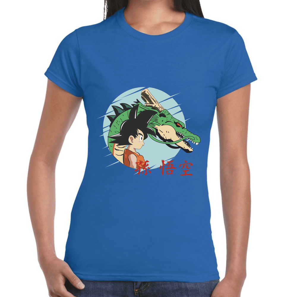 Playera Dragon Ball Goku Y Shenro Algodón Premium #1029