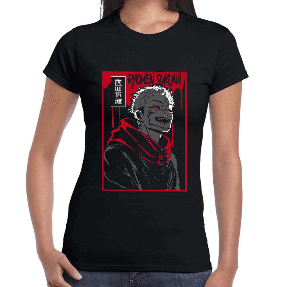 Playera Jujutsu Kaisen Sukuna Algodón Premium #1035 Imagen secundaria del producto