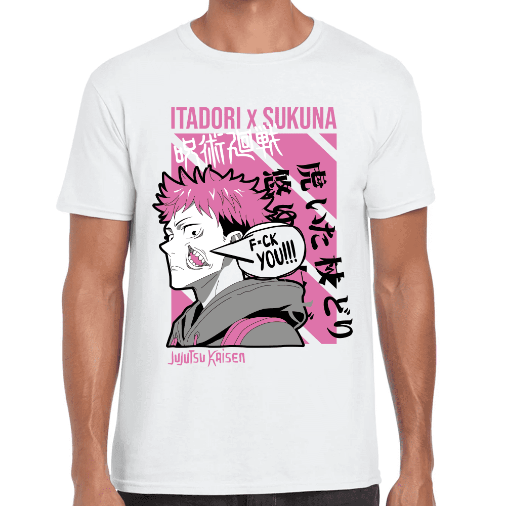 Playera Jujutsu Kaisen Itadori X Sukuna Algodón Premium #1039