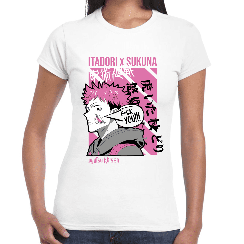 Playera Jujutsu Kaisen Itadori X Sukuna Algodón Premium #1039