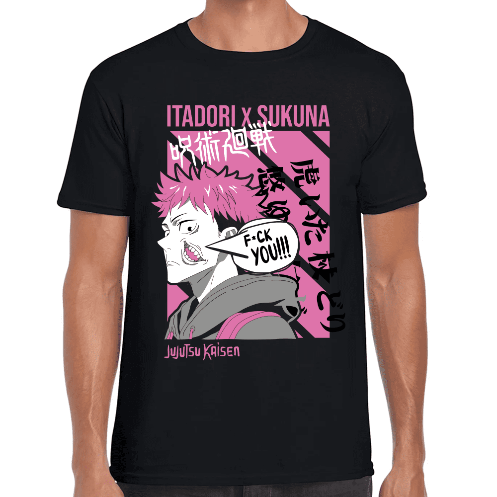 Playera Jujutsu Kaisen Itadori X Sukuna Algodón Premium #1039