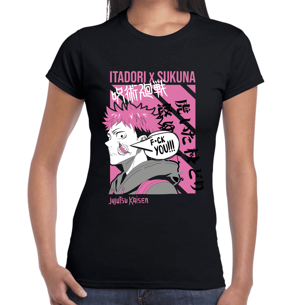 Playera Jujutsu Kaisen Itadori X Sukuna Algodón Premium #1039