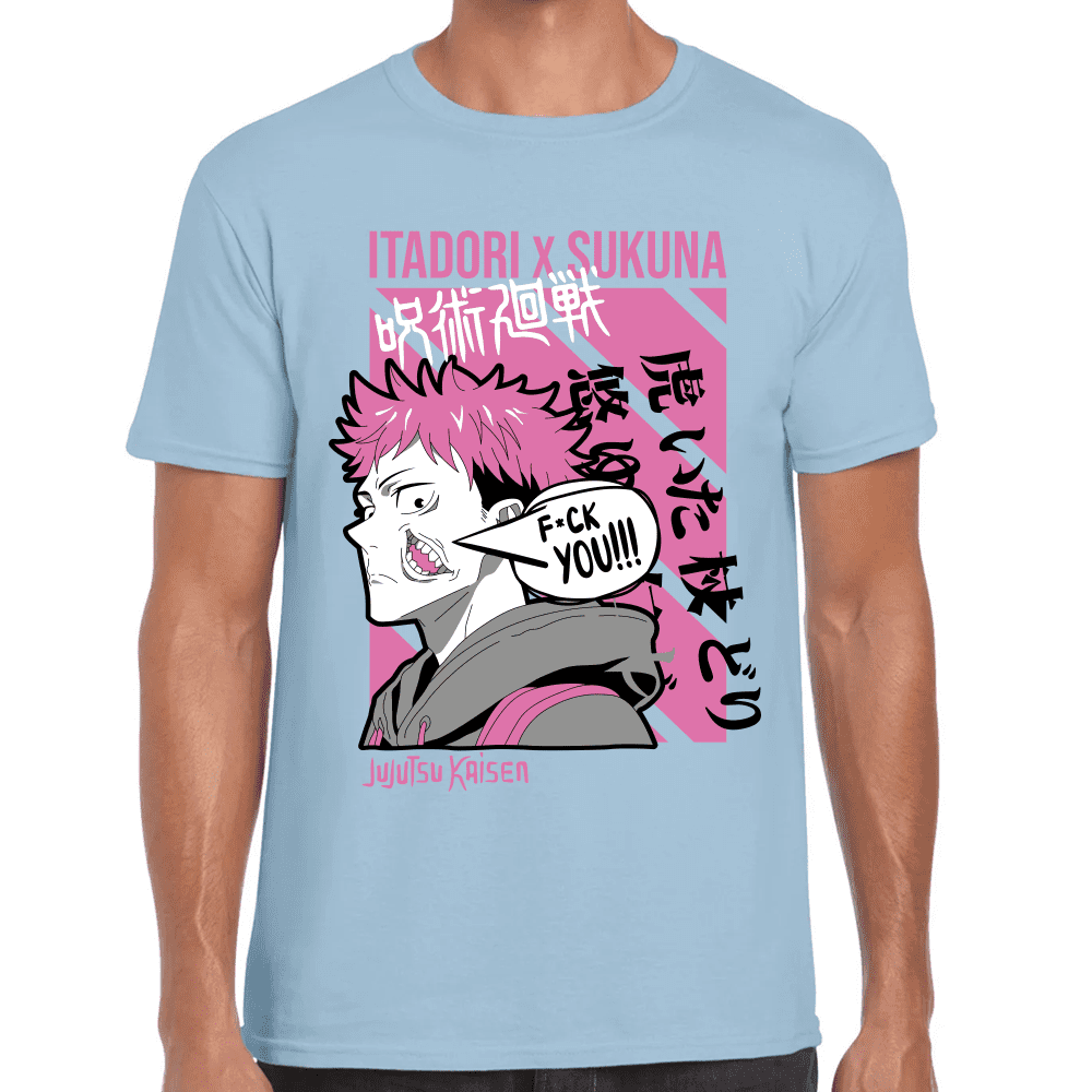 Playera Jujutsu Kaisen Itadori X Sukuna Algodón Premium #1039