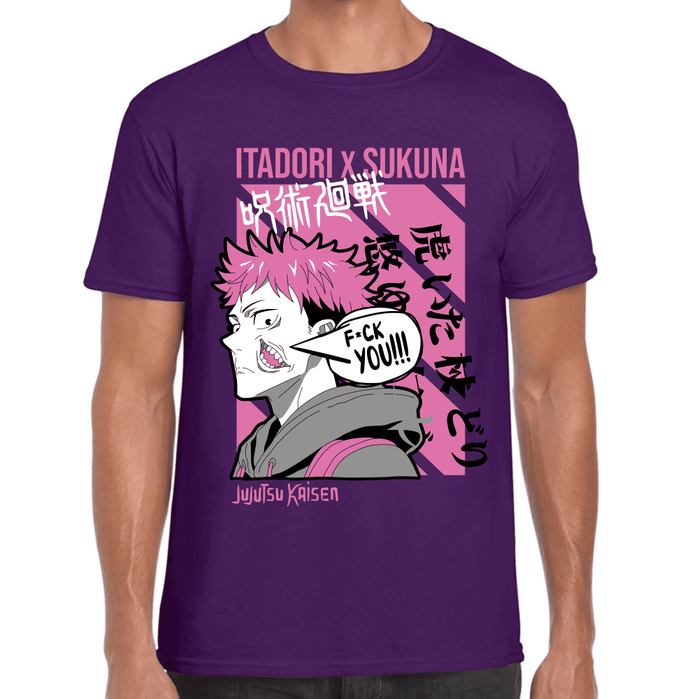 Playera Jujutsu Kaisen Itadori X Sukuna Algodón Premium #1039