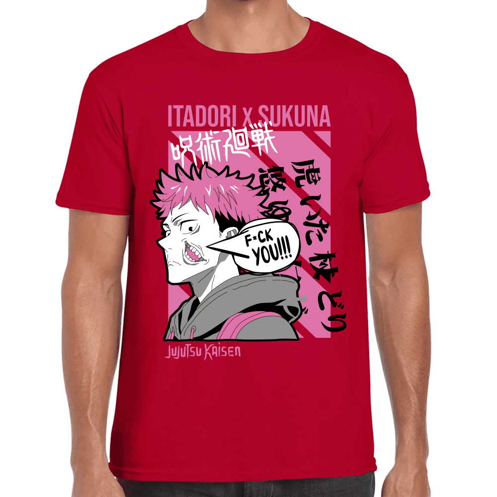Playera Jujutsu Kaisen Itadori X Sukuna Algodón Premium #1039