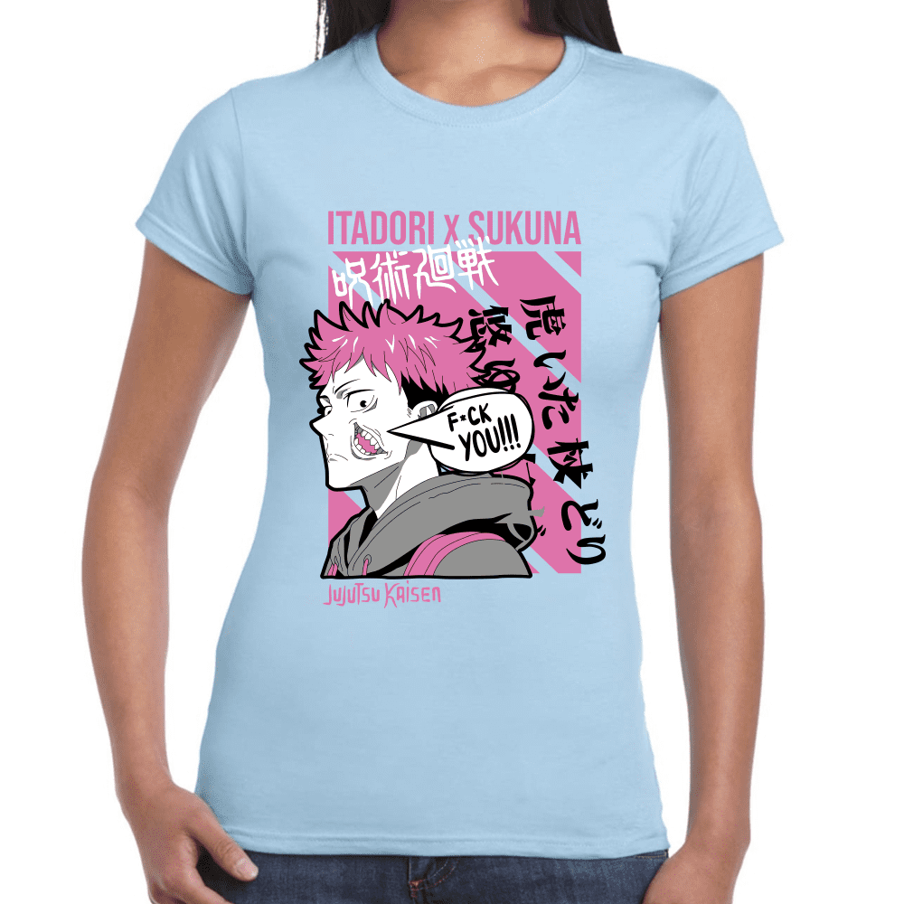 Playera Jujutsu Kaisen Itadori X Sukuna Algodón Premium #1039