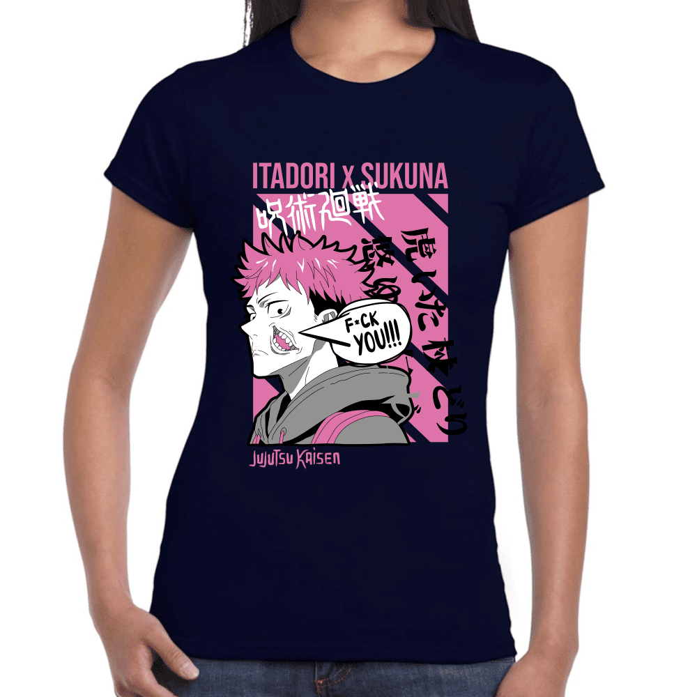 Playera Jujutsu Kaisen Itadori X Sukuna Algodón Premium #1039