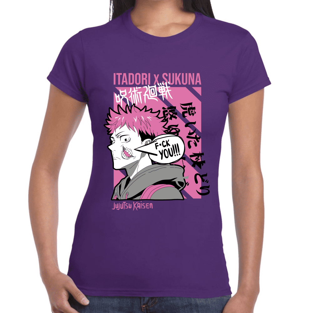 Playera Jujutsu Kaisen Itadori X Sukuna Algodón Premium #1039
