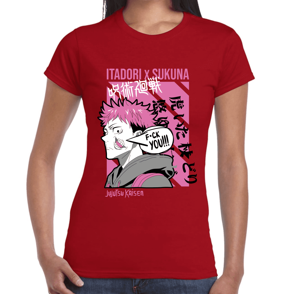 Playera Jujutsu Kaisen Itadori X Sukuna Algodón Premium #1039