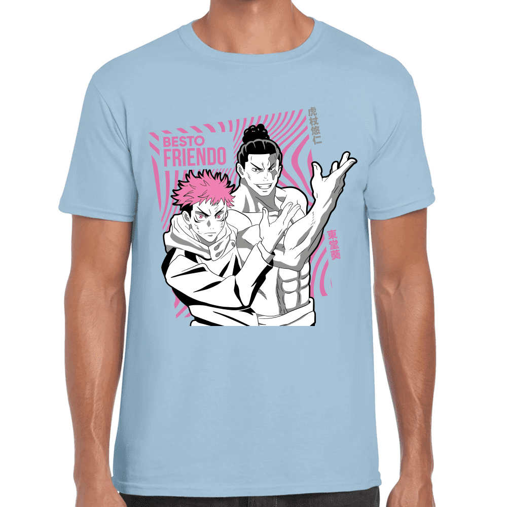 Playera Jujutsu Kaisen Itadori Y Aoi Toda Algodón Premium #1040