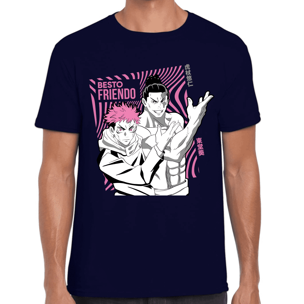 Playera Jujutsu Kaisen Itadori Y Aoi Toda Algodón Premium #1040