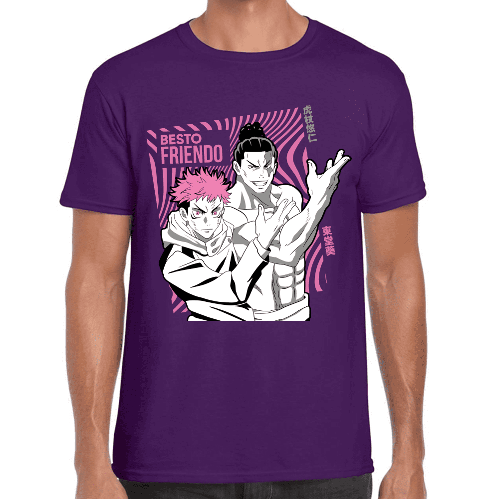 Playera Jujutsu Kaisen Itadori Y Aoi Toda Algodón Premium #1040