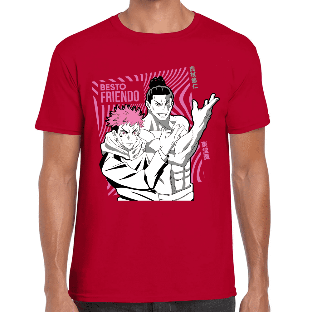 Playera Jujutsu Kaisen Itadori Y Aoi Toda Algodón Premium #1040