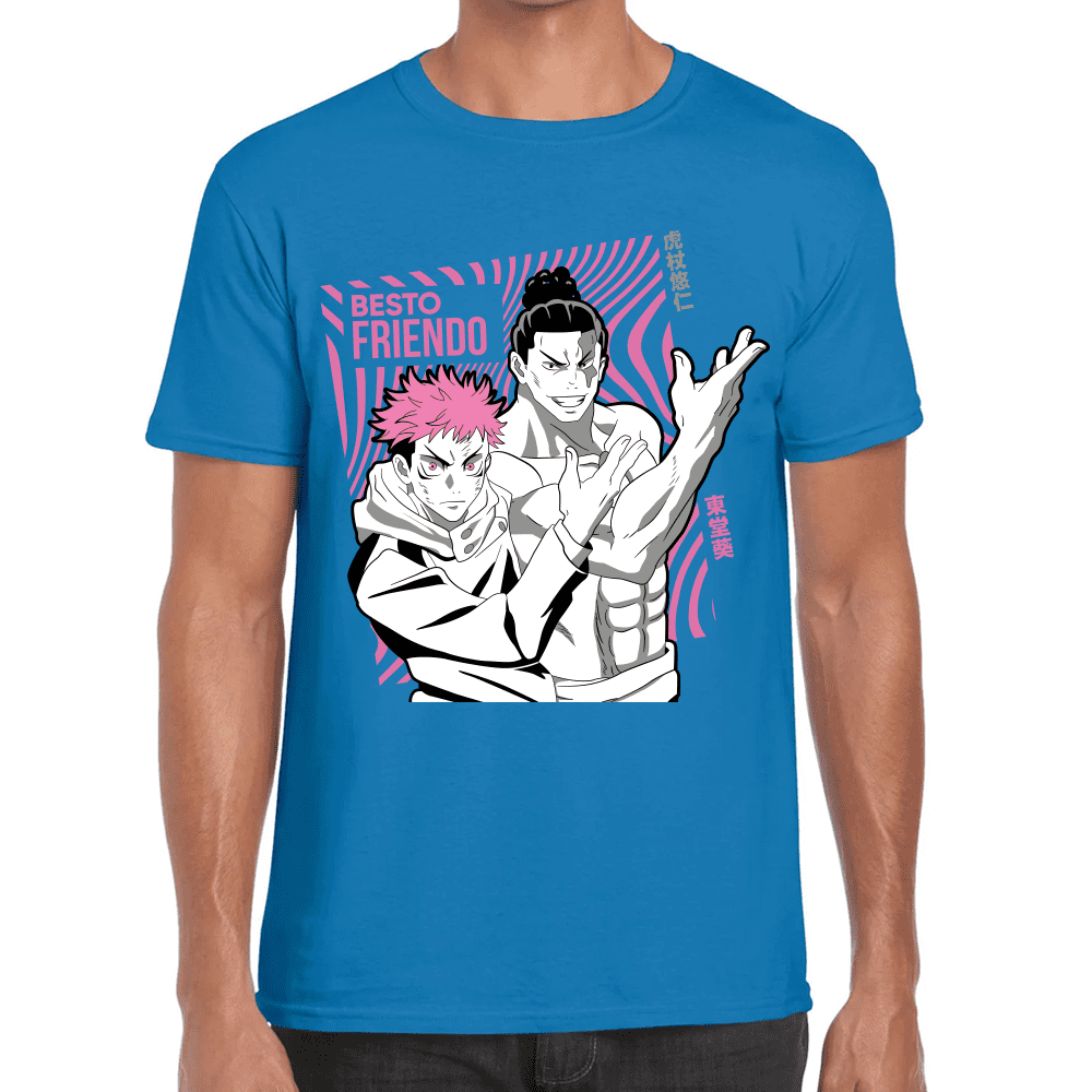 Playera Jujutsu Kaisen Itadori Y Aoi Toda Algodón Premium #1040