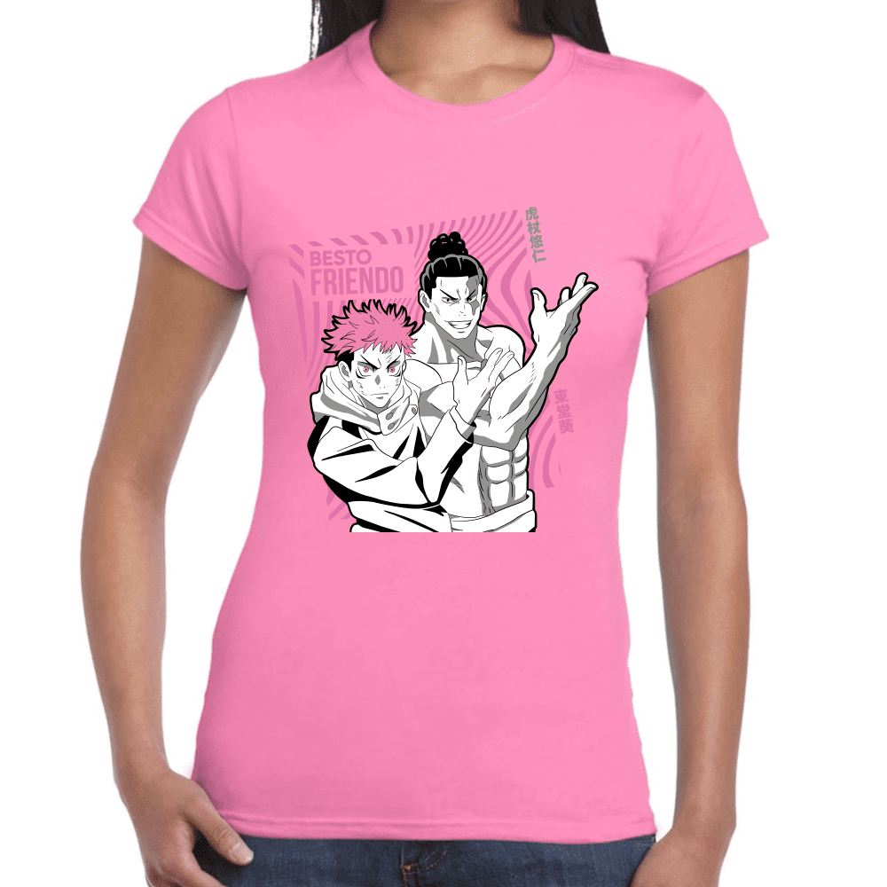 Playera Jujutsu Kaisen Itadori Y Aoi Toda Algodón Premium #1040