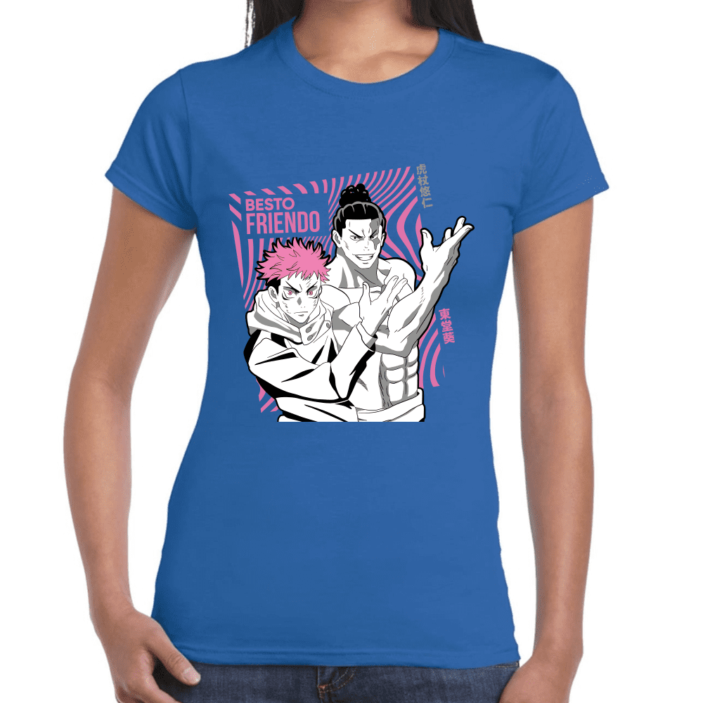 Playera Jujutsu Kaisen Itadori Y Aoi Toda Algodón Premium #1040