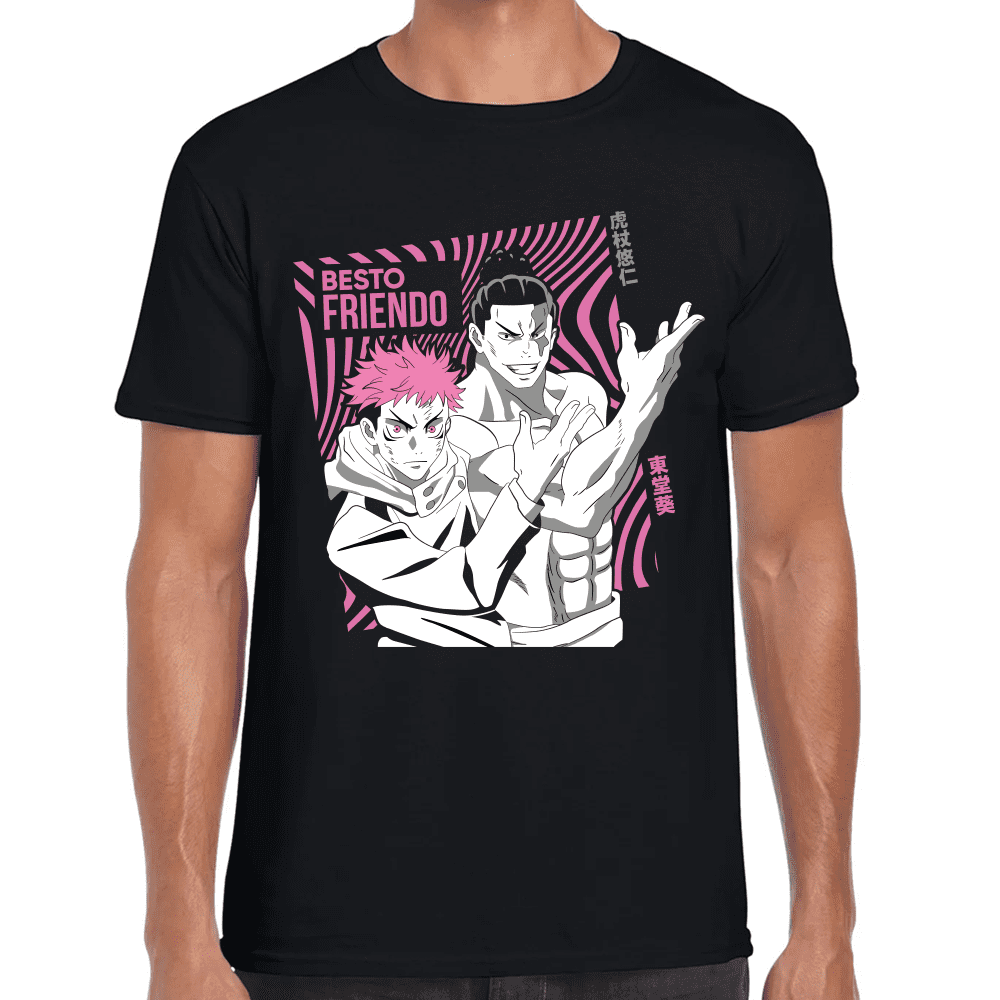 Playera Jujutsu Kaisen Itadori Y Aoi Toda Algodón Premium #1040 Imagen principal del producto