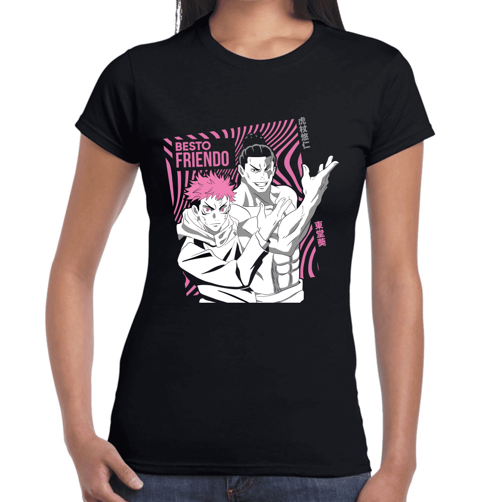 Playera Jujutsu Kaisen Itadori Y Aoi Toda Algodón Premium #1040